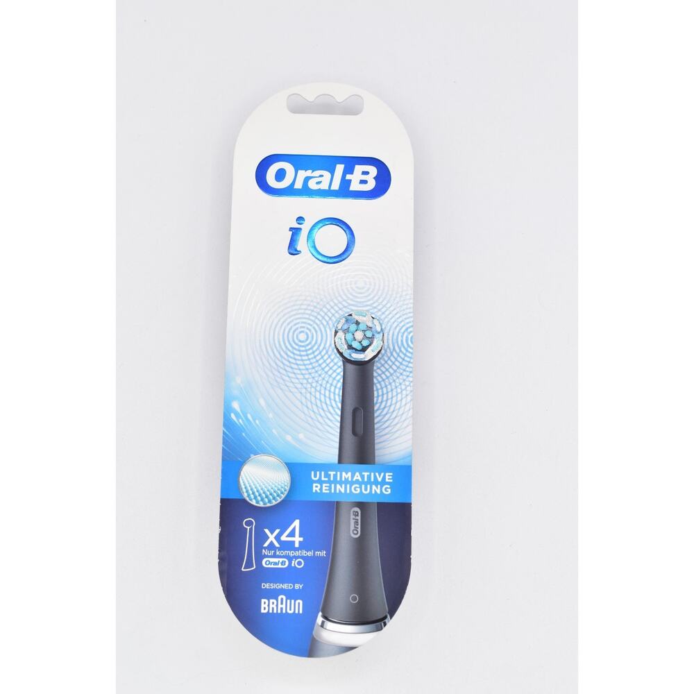 Oral-B iO Ultimate Clean 4 Electric Brush Heads Deeper Plaque Removal Black New